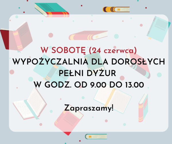 Dyżur wypożyczalni dla dorosłych