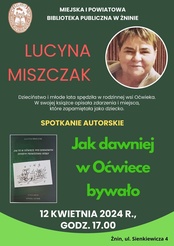 Spotkanie autorskie z Lucyną Miszczak