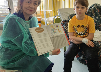 Bibliotekarze z wizytą w żnińskim szpitalu
