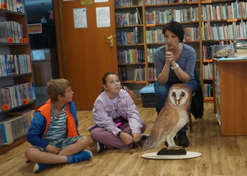 Ekologiczne hece w bibliotece z sową Olą