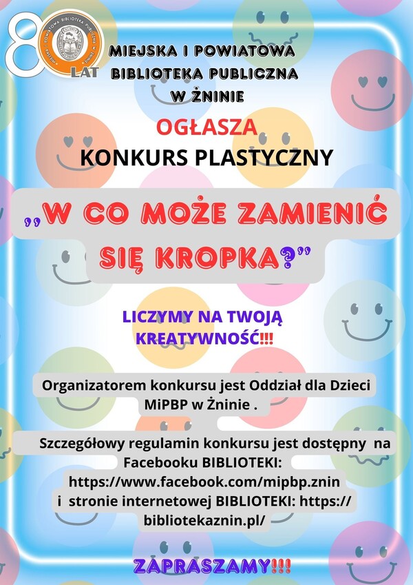 DZIEŃ KROPKI - ogłaszamy konkurs plastyczny dla dzieci!!!