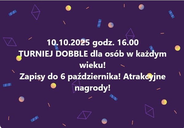Turniej Dobble - zapraszamy!