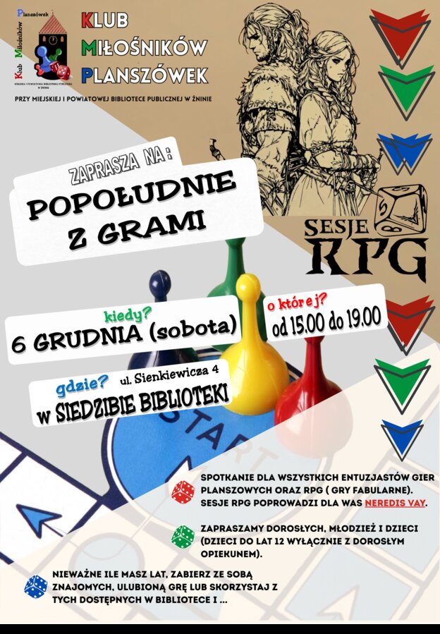 Popołudnie z grami planszowymi i sesja RPG