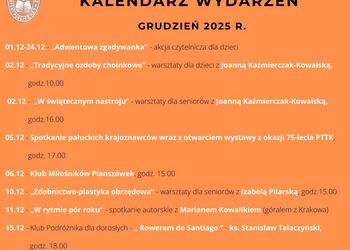 Kalendarz wydarzeń grudzień 2025