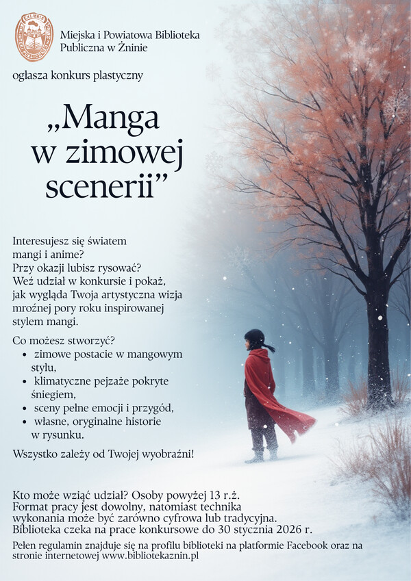 Konkurs plastyczny „Manga  w zimowej scenerii”