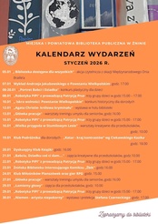 Kalendarz wydarzeń - styczeń 2026