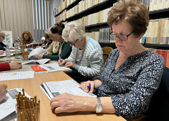 W czwartek, 22 stycznia spotkaliśmy się na pierwszych w tym roku zajęciach dla seniorów z cyklu „Główka pracuje”