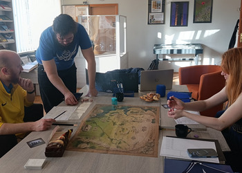 Popołudnie z grami planszowymi oraz sesja RPG