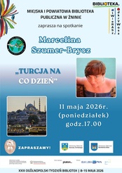 Festiwal Podróżniczy 2026-Tydzień Bibliotek 2026: Spotkanie z Marceliną Szumer-Brysz