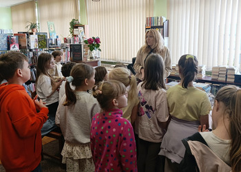 Lekcja biblioteczna dla uczniów Szkoły Podstawowej nr 1 w Żninie
