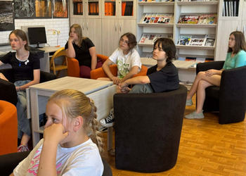 Lekcja biblioteczna dla uczniów Szkoły Podstawowej nr 1