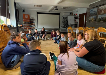 Za nami kolejne zajęcia wakacyjne z cyklu „Literackie podróże na baśniowej chmurze”.  
