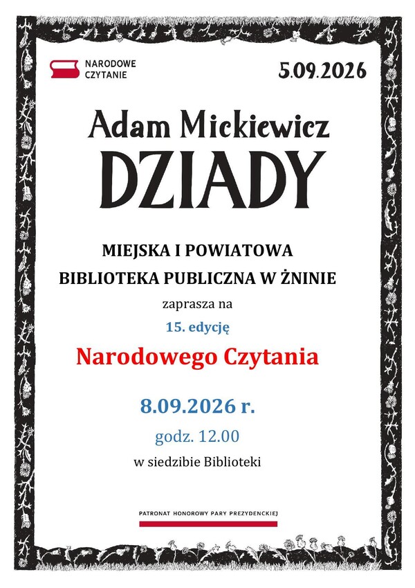 Narodowe Czytanie 2026
